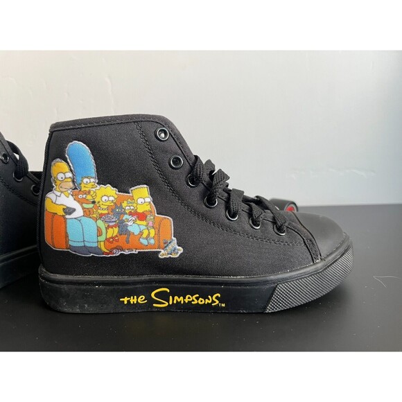 Heelys Hustle The Simpsons Limited Edition Shoes Size Youth‎ 2, Wheels Included - Picture 5 of 8